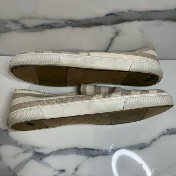 Jack Rogers Women's Striped Canvas Tan Neutral Jane Sneakers Sz 11 Casual - Picture 8 of 8